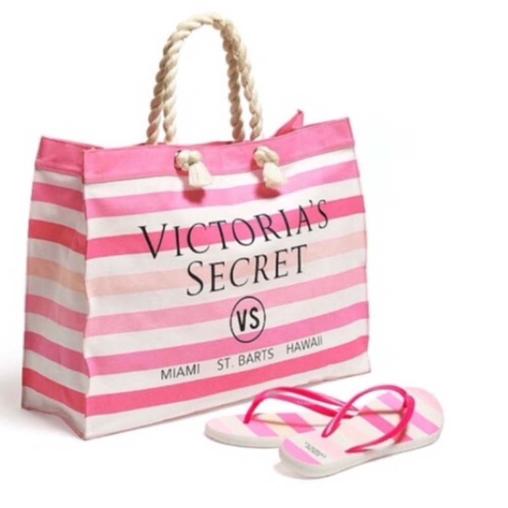 ๐๐โ๏ธ Victoria's Secret tote & flip flop set - Picture 2 of 4
